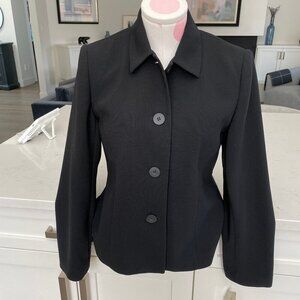 Jaxsport Classic 4 Button Lined Polyester Blazer Jacket Black Sz 6 NWT